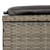 Sunbed 1 pc with Cushion Gray 79.1"x21.7"x24.4" Poly Rattan A949-319631
