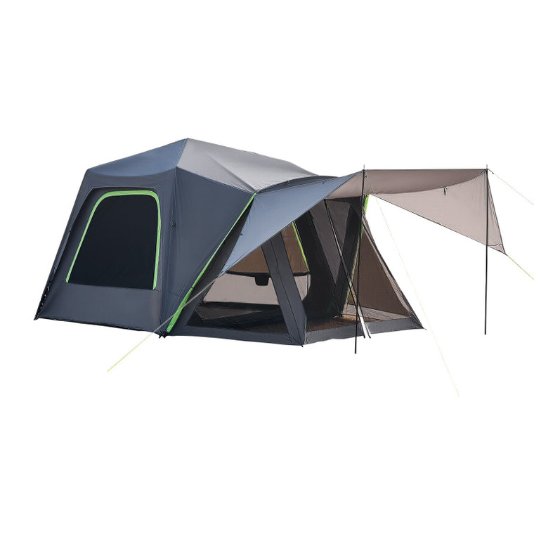 SUV Tent for Camping, 10FT L x 10FT W, Waterproof PU2000mm Spacious Double Layer Design for 5-8 Per E415-CZZPCHK1010F0ER65V0