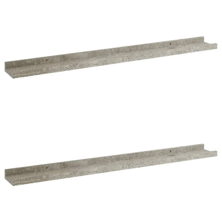 Wall Shelves 2 pcs Concrete Gray 31.5"x3.5"x1.2 A949-326701