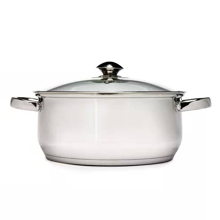 5-Quart Stainless Steel Dutch Oven with Glass Lid Q280-PRSDGL345317584