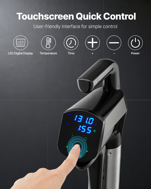 Sous Vide Precision Cooker, 1100W Sous-Vide Cooking Machine, Immersion Circulator with LED Digital  E415-JRSZKDWMZJ85OB1CQ001V1