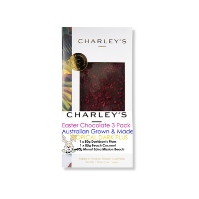 Easter Special Tropical Pack All Australian grown and made  3 Pack  Dark Chocolate 