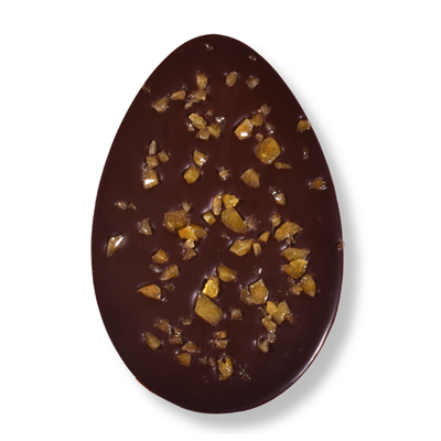 Dark Chocolate and salted caramel 2D easter egg