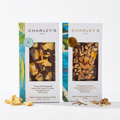 The Tropical Collection – Pineapple & Tropical Crunch Milk Chocolate 2 Pack