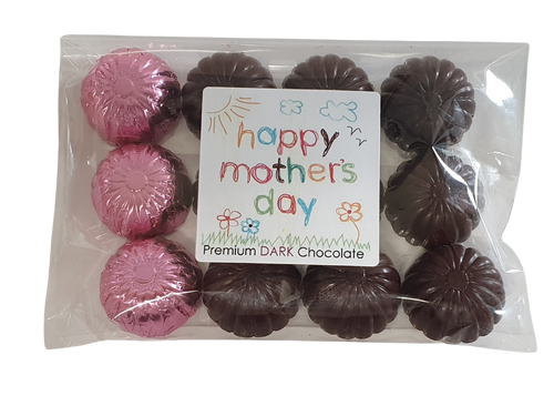 Mother's Day Dark Chocolate Flowers,
Premium Single Origin Dark Chocolate Gift Pack