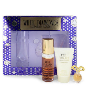 White Diamonds by Elizabeth Taylor Gift Set (Includes 1 oz Perfume, 1.7 oz Body Lotion, and 0.12 oz Travel Perfume) V728-546066