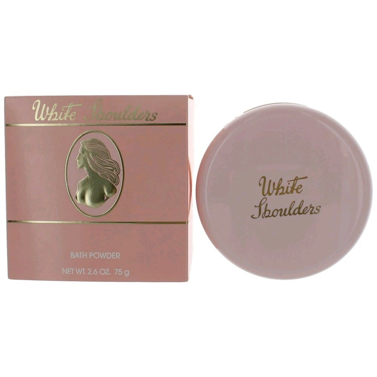 2.6 oz Bath Powder, White Shoulders by Parfums International R654-awwhs26dp