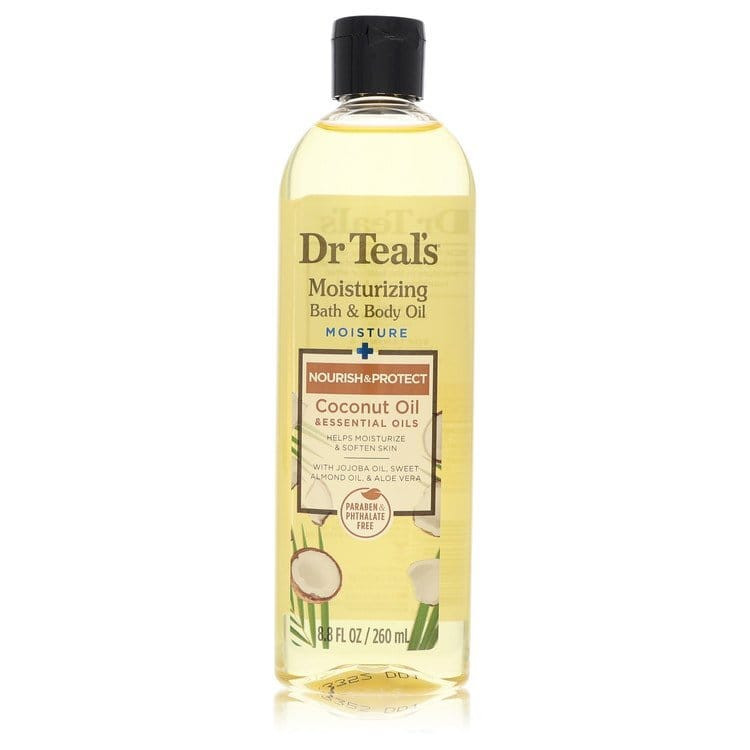 8.8 oz, Dr. Teal's Moisturizing Bath & Body Oil (Coconut Oil, Jojoba Oil, Sweet Almond Oil, and Cocoa Butter) V728-550659