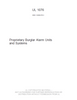 UL 1076 - Proprietary Burglar Alarm System Units