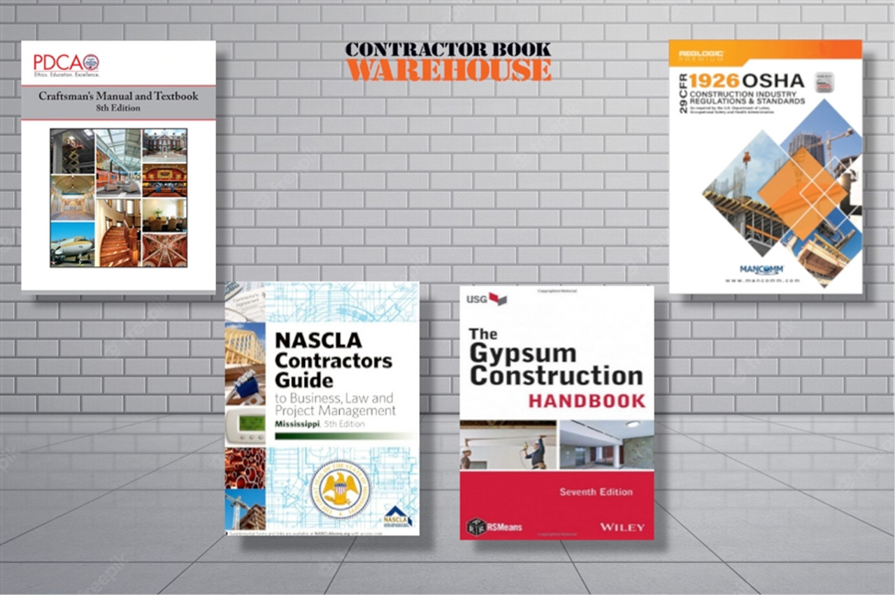 Complete Book Set for the Mississippi Painting and Wall Covering Contractor Exam.