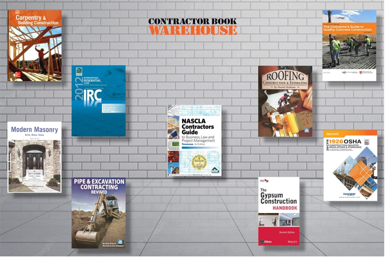 Complete Book Set for the Tennessee BC-A Residential Contractor Exam.