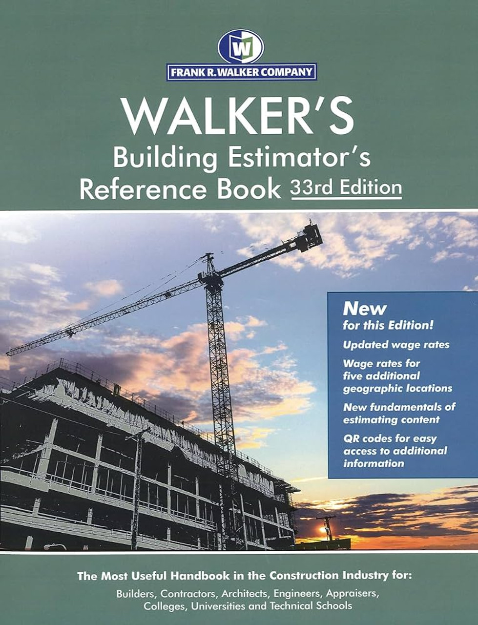 Walker's Building Estimator's Reference Book 33rd Edition