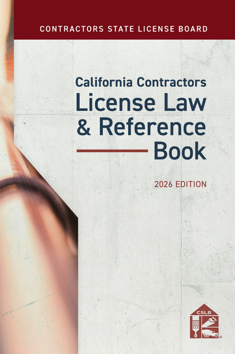 California Contractors License Law & Reference Book 2026