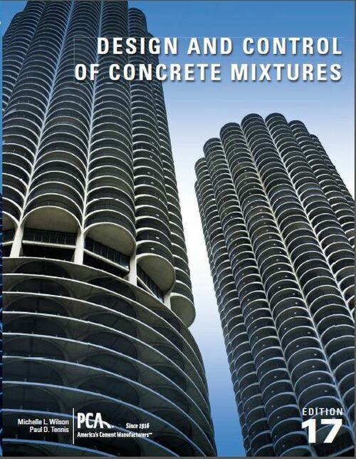 Design & Control of Concrete Mixtures, 17th Edition