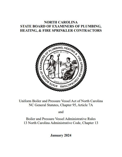 Uniform Boiler and Pressure Vessel Act of North Carolina