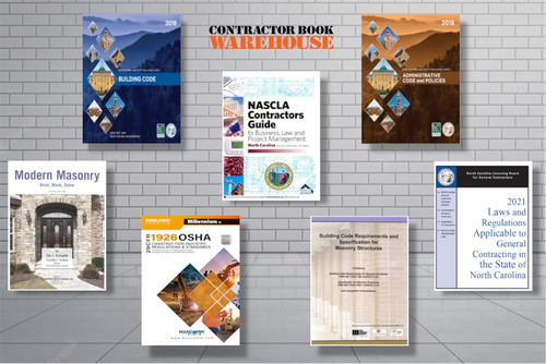 North Carolina Masonry Construction Contractor PSI Exam Bookset