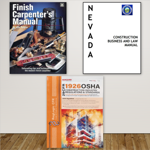 Complete Book Set for the Nevada C-3B Finish Carpentry Contractor Exam. Complete Book Set for the Nevada C-3B Finish Carpentry Contractor Exam.