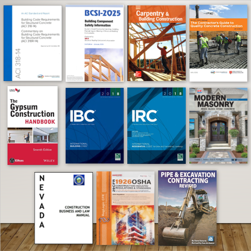 Nevada B-2 Residential and Small Commercial General Building Contractor Exam Bookset
