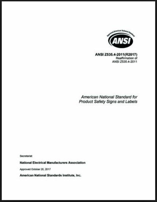 ANSI Z535.4 2011 Edition