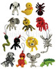 Animal String Dolls with Mini-Malz Figurines Vending Capsules