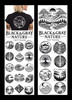 Nature Black & Gray Temporary Vending Tattoos (300 ct)