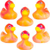 Rubber Marble Color Swirl Ducks (2 inch) 50 ct