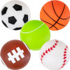 Rubber Sports Balls Assortment (2 inch) 50 ct