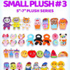 50-Count Assorted Small Plush Mix (5”–7”) – Series #3