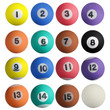Pool Balls 45mm Vending Bouncy Balls