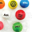 Custom Logo Printed Clear Wrapped Gumballs - 5/8 Inch