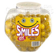 Smiley Face Gumballs, Single Wrapped - 200 ct Jar