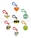 DC Comics Backpack Clips and Power Rings Mix Vending Capsules