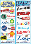 Business Satire Vending Stickers (300 ct)