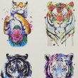 Tiger Attack Temporary  Vending Tattoos (300 ct)