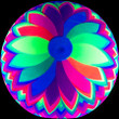 Rainbow Geometric2 Inflatable Balls (5 inch) 100 ct