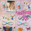 Girls Arm and Back Temporary Vending Tattoos (300 ct)