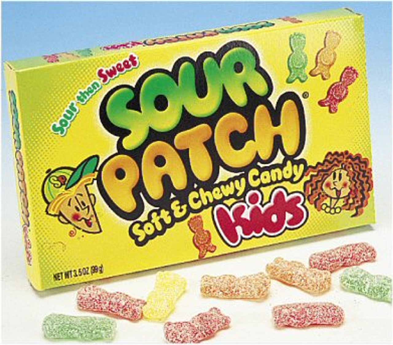 SOUR PATCH KIDS Soft & Chewy Candy, Halloween Candy, 24 Count (Pack of 6)  Mixed-Fruit 24 Count (Pack of 6)