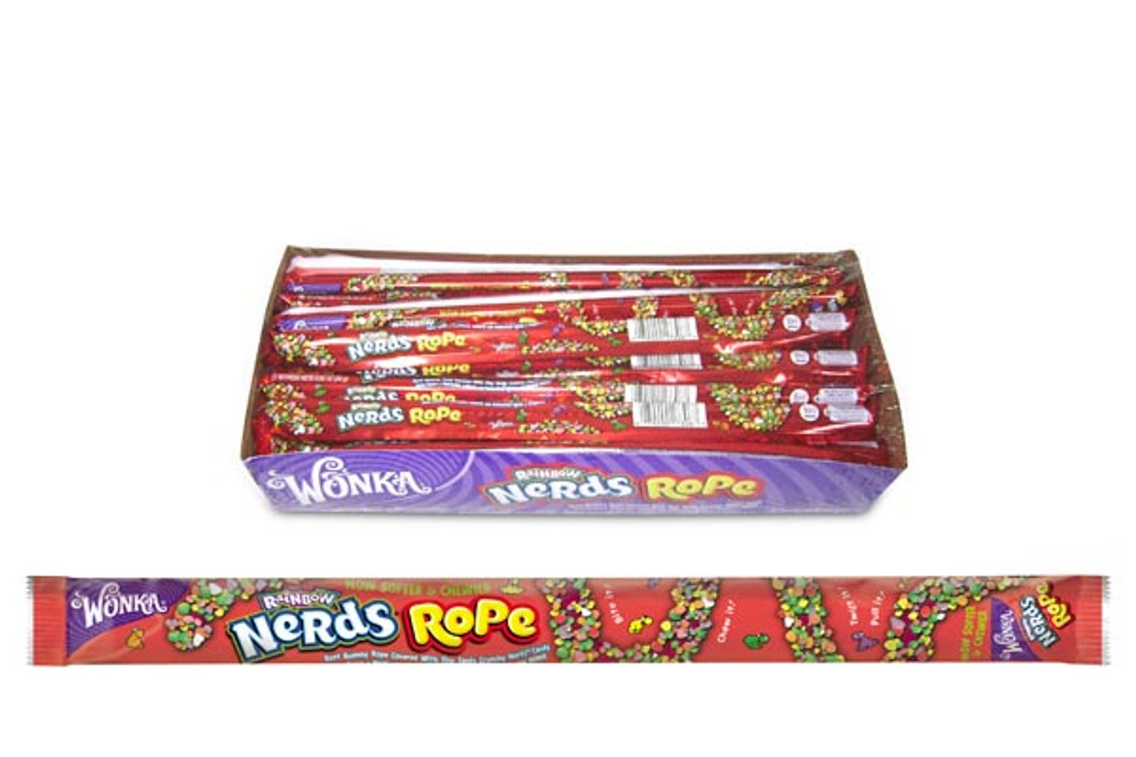 Wonka Nerds Rope Arc en Ciel - Bleu Acidulé