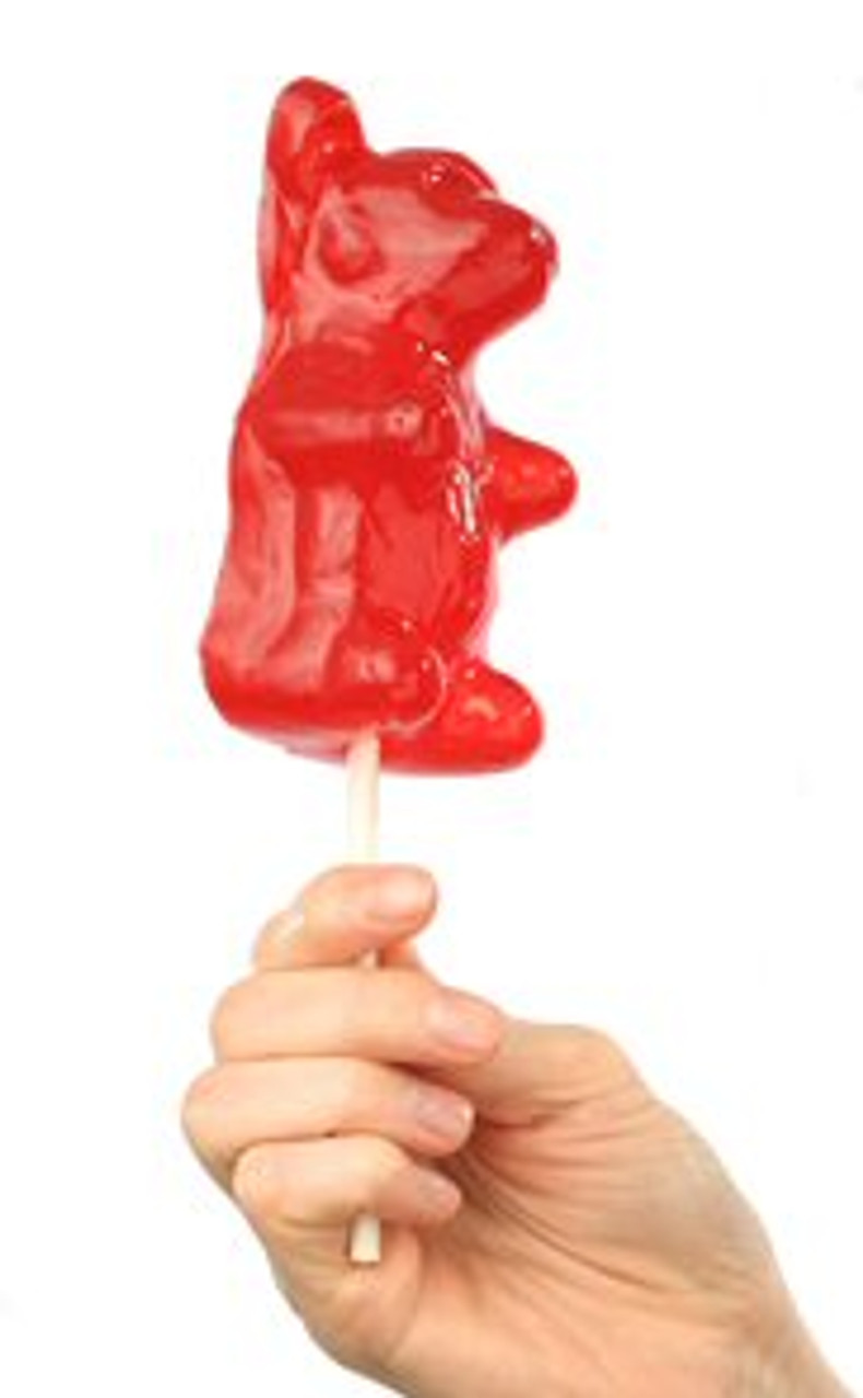Giant Gummy Bear  on a Stick-Bubblegum