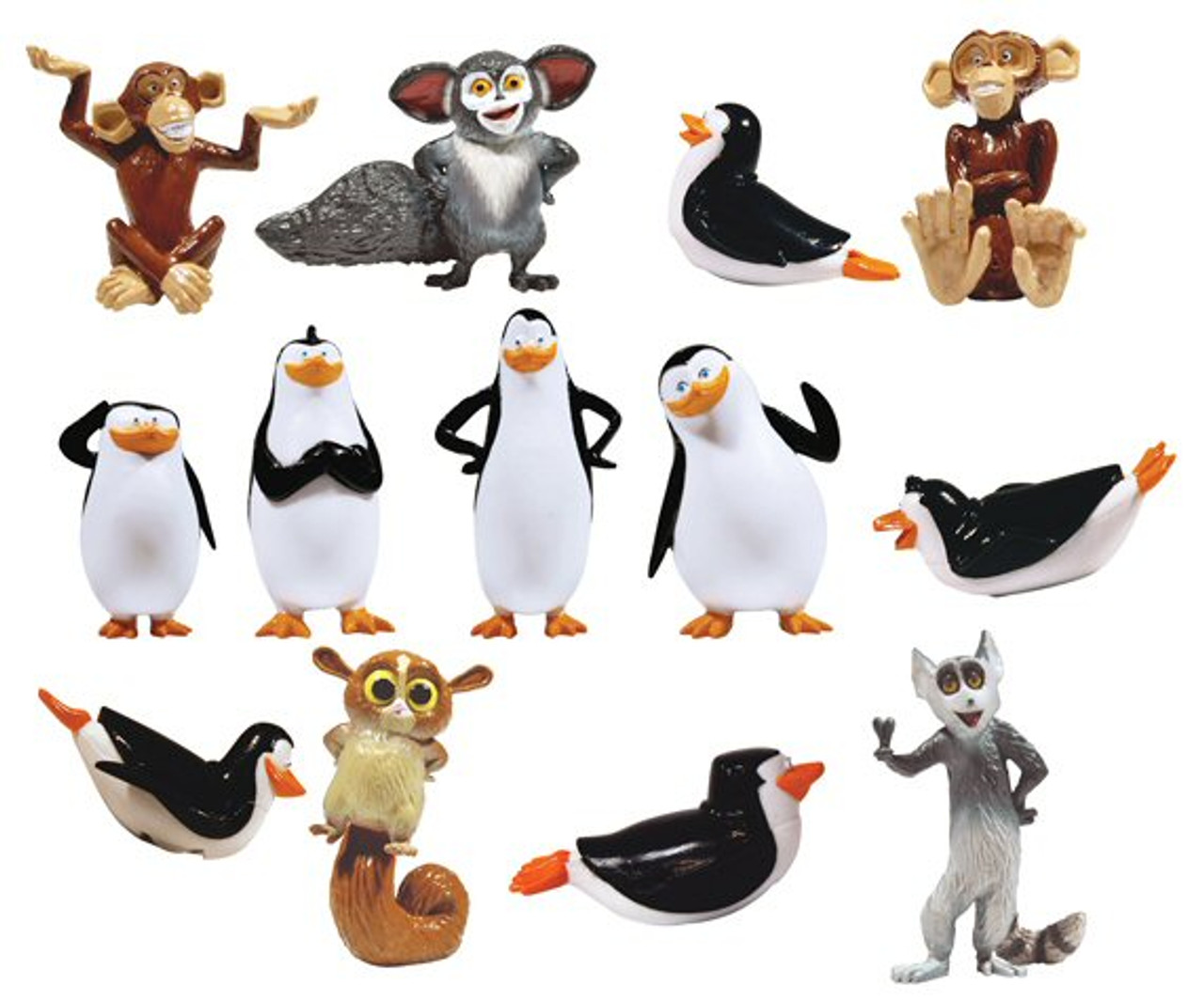 Penguins of Madagascar Figurines and Sliders Vending Capsules