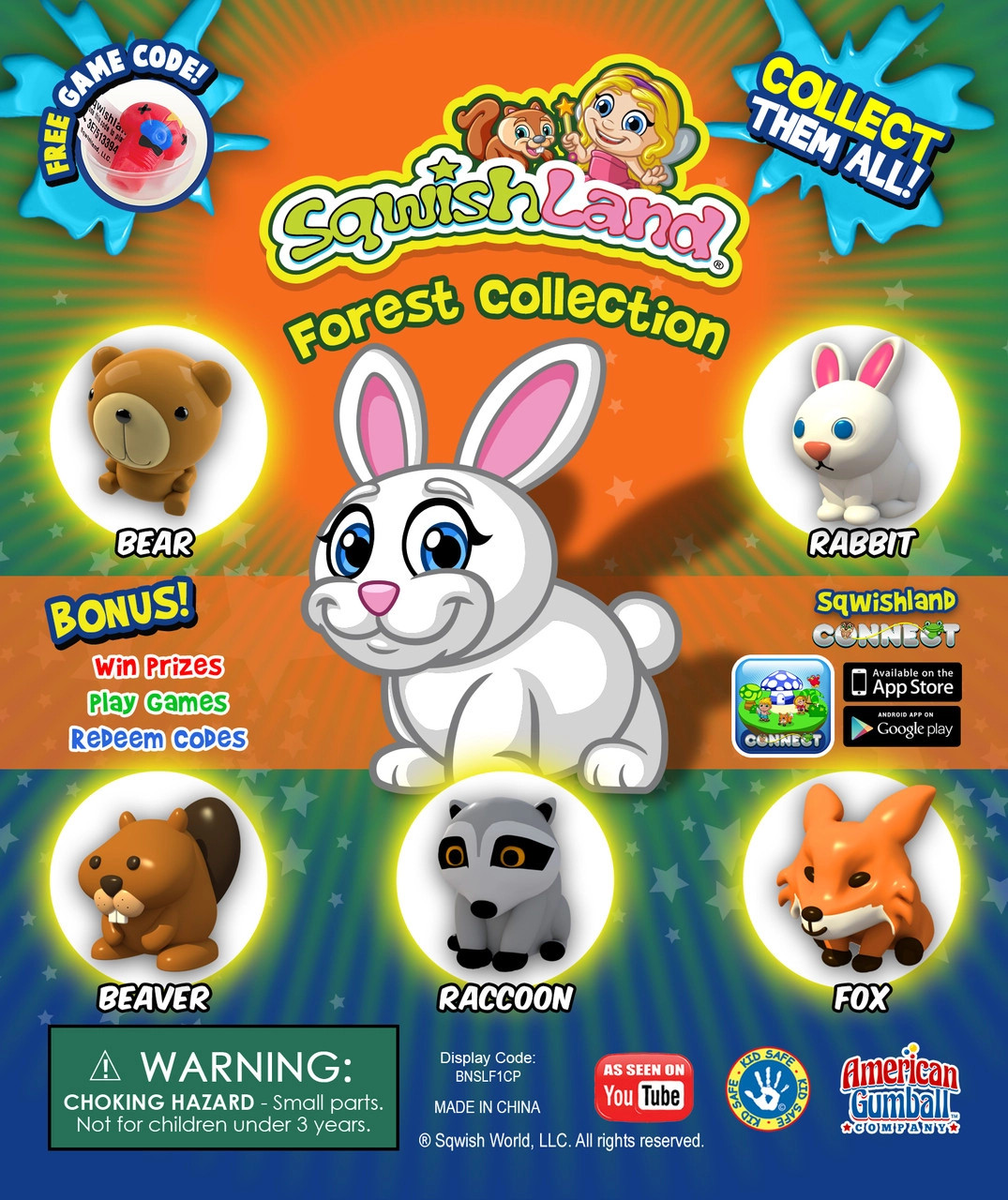 Sqwishland Forest Vending Capsules (1-inch) 250 ct - CandyMachines.com