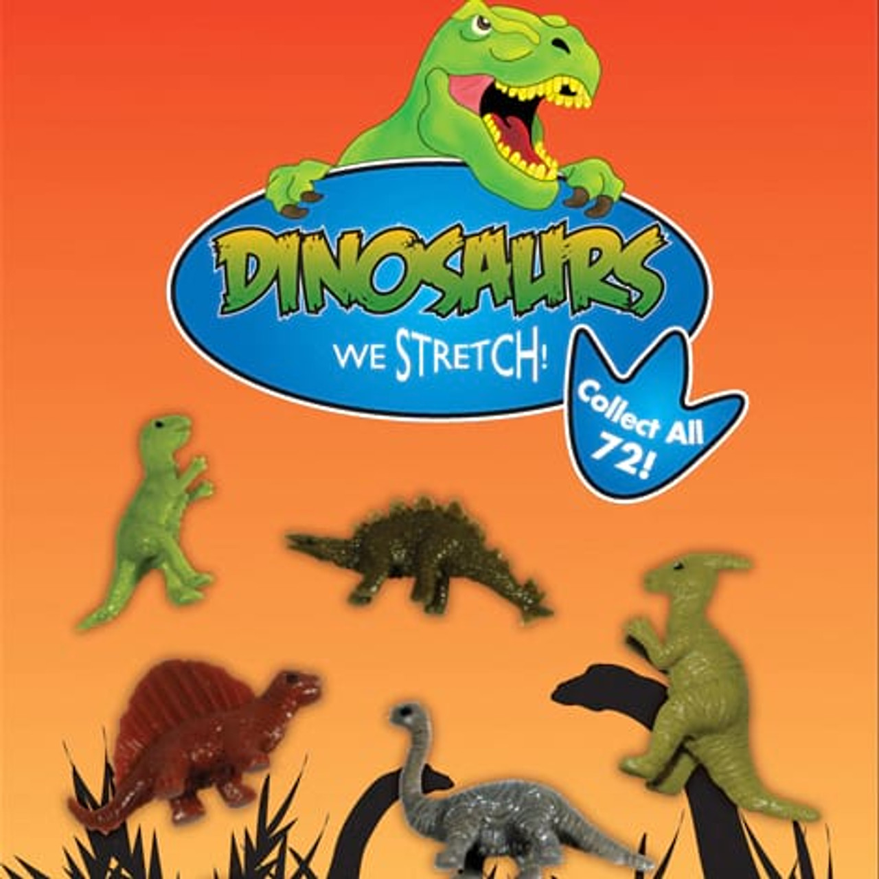 Stretchy Dinosaurs Vending Capsules (1-inch) 250 ct