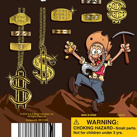 California Gold Necklaces and Rings Vending Capsules (1-inch) 250