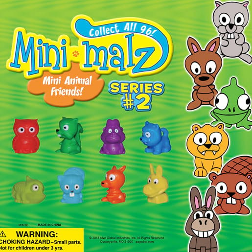 Mini Malz Animals 2 Vending Capsules (2-inch) 250 ct