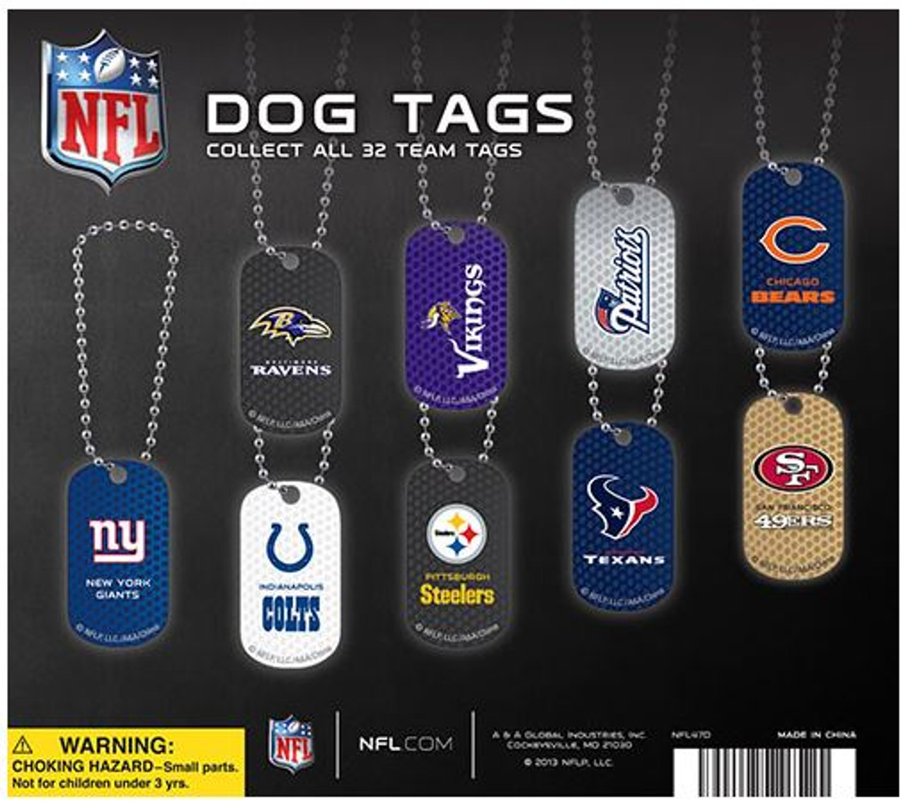 NFL Dog Tags Vending Capsules (2inch)