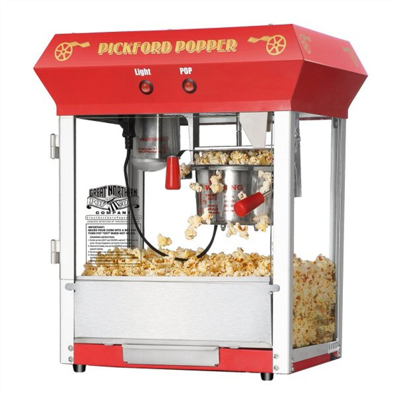 Great Northern Popcorn Countertop Style Popcorn Machine, Counter-top  Popper, Red