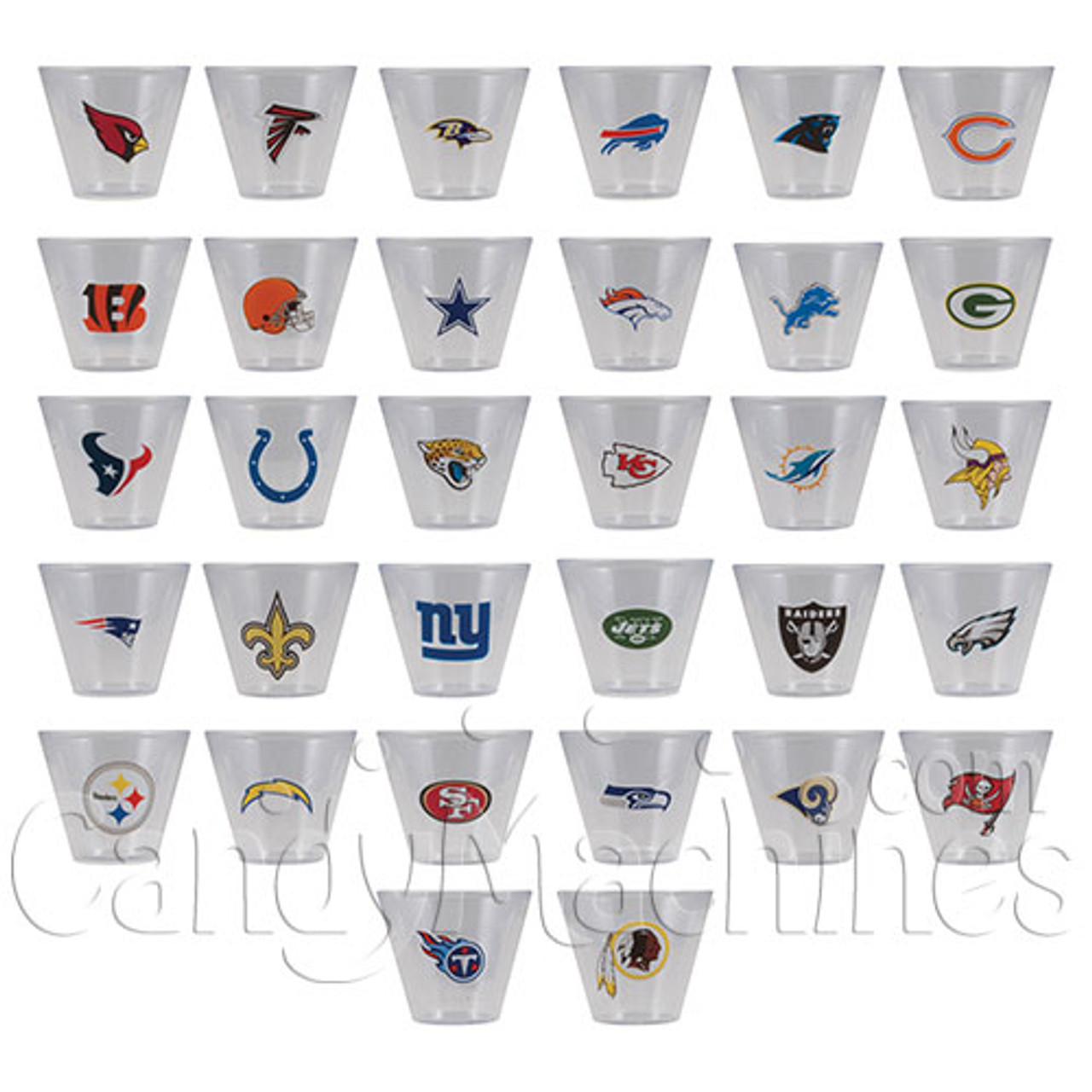 NFL Team Cups Bulk Vending Toys