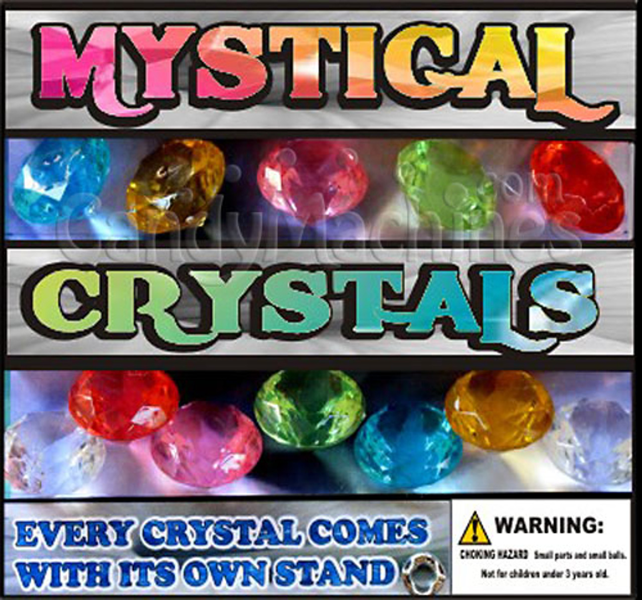 Mystical Crystals Vending Capsules (2-inch) 250 ct - CandyMachines.com