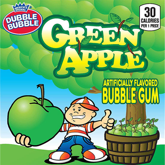 Green Apple Vending Gumballs (1-inch /850 ct) | CandyMachines.com
