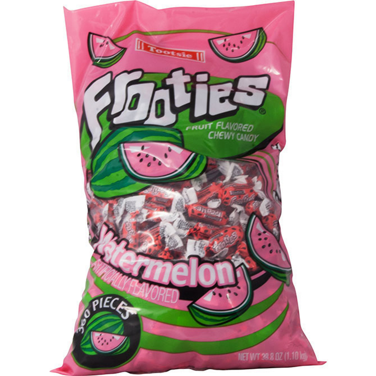 Frooties Watermelon Tootsie Roll Candy (360 pieces) - CandyMachines.com
